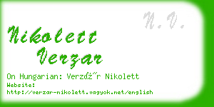 nikolett verzar business card